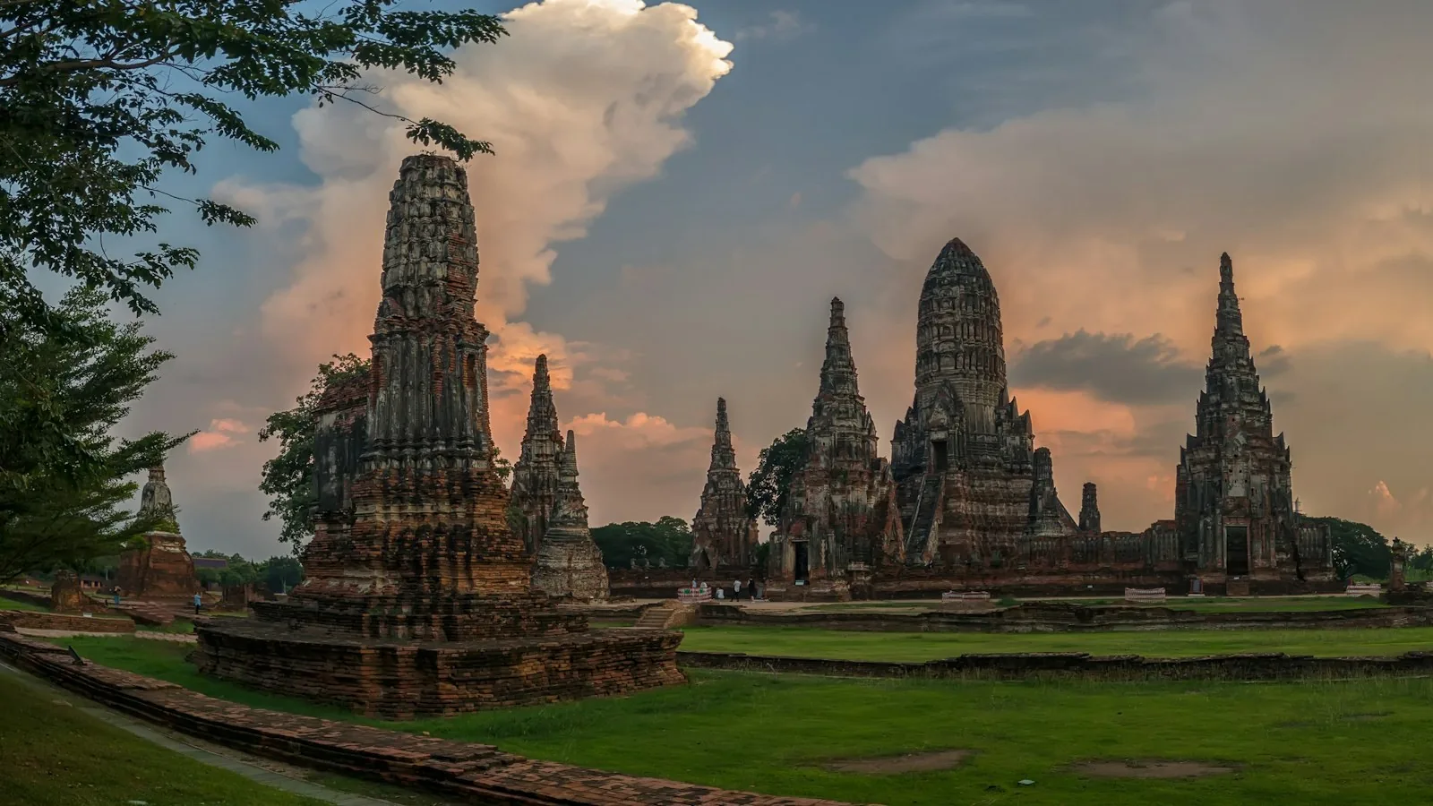 Tempelruinene i Ayutthaya