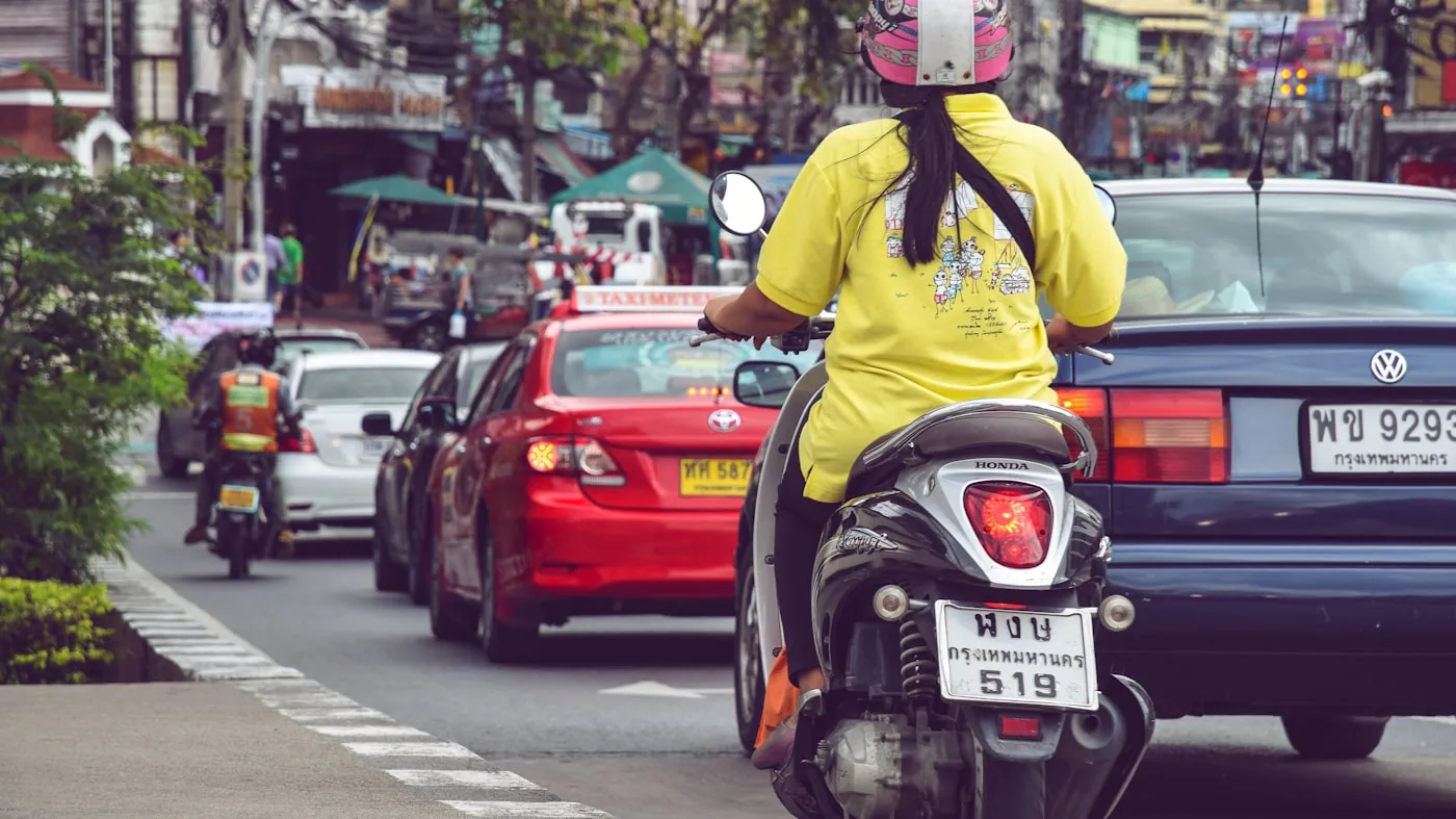 Motorsykkeltaxi i Bangkok