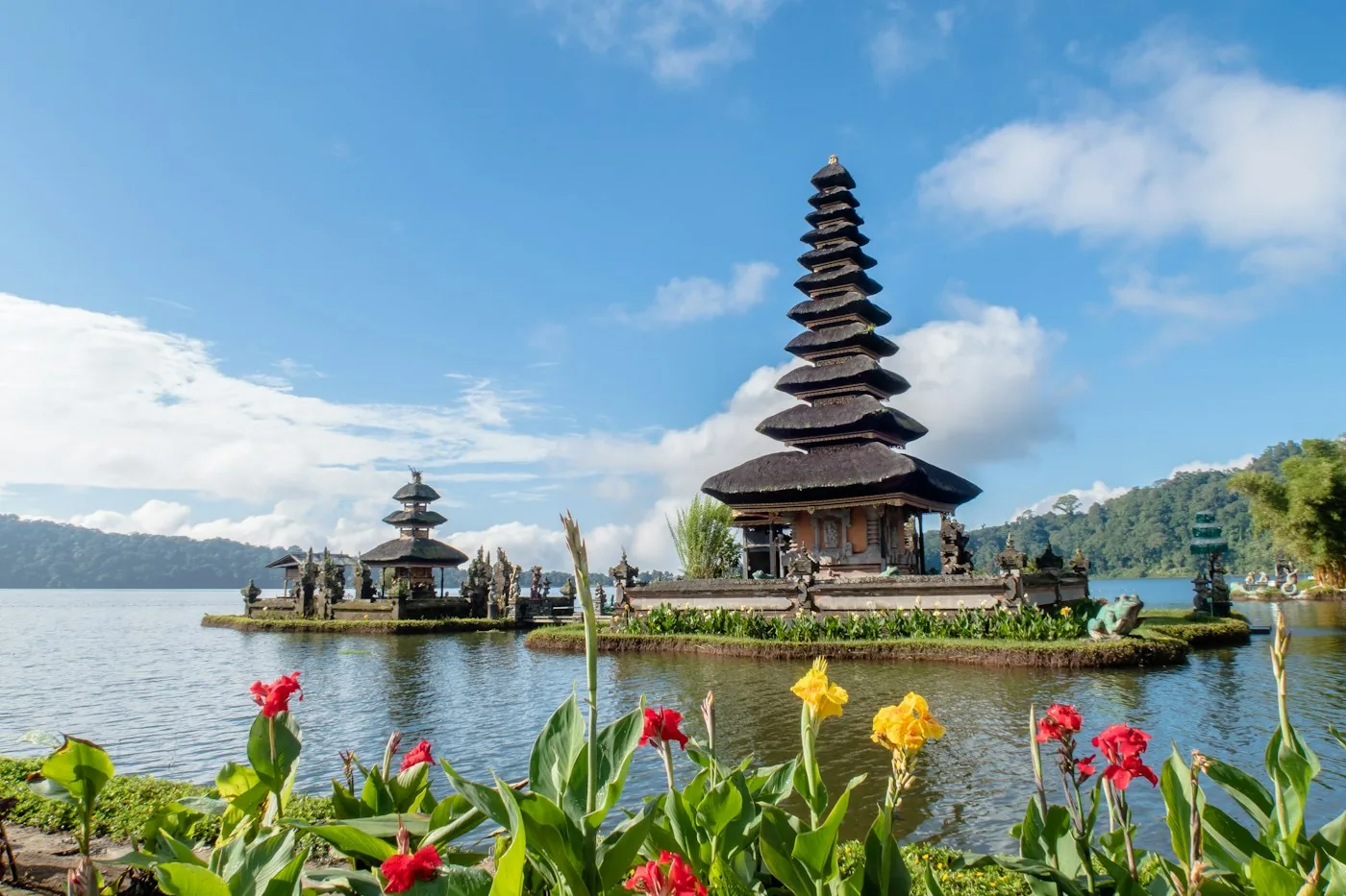 Pura Ulun Danu Bratan-tempelet på Bali