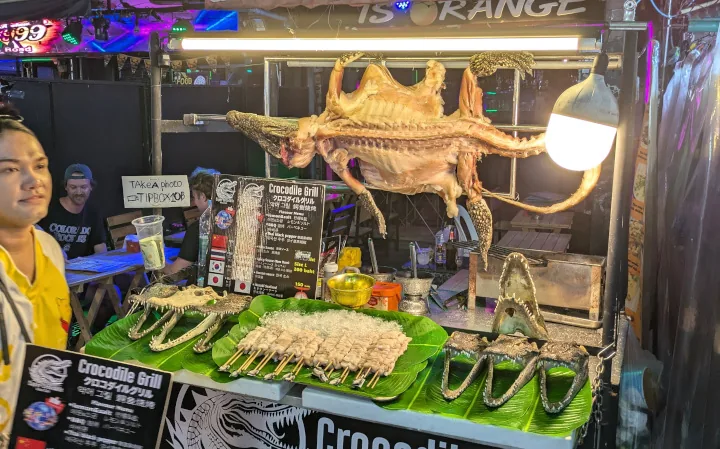 Khao San Road Krokodille