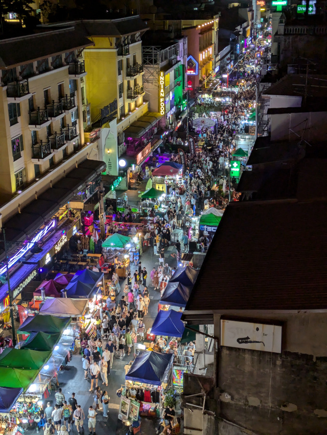 Khao San Road sett ovenfra